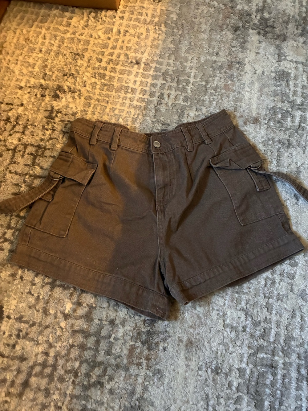 Angel Kiss Brown Cargo Style Women's Shorts